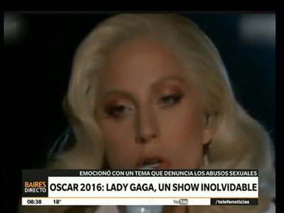 El emotivo show de Lady Gaga en la entrega de los Oscar