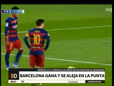 Golazo de Messi para triunfo y récord del Barça