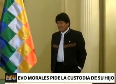 Evo Morales pidió la custodia de su hijo