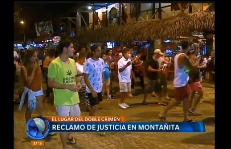 Reclamo de justicia en Montañita