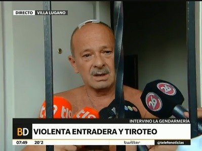 Violenta entradera con ametralladoras en Villa Lugano