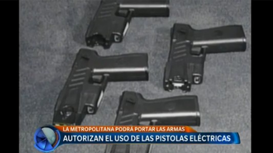 Autorizan el uso de pistolas eléctricas