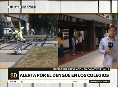 Medidas de prevención contra el dengue en escuelas