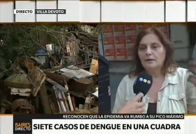 Siete casos de dengue en una cuadra: vecinos preocupados