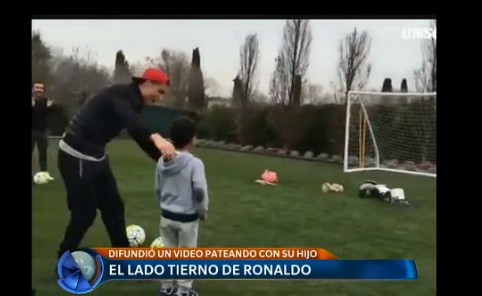 El lado tierno de Ronaldo