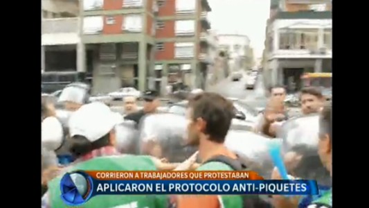 Aplicaron el protocolo anti-piquetes