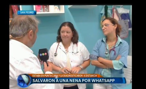 Pediatras diagnosticaron por WhatsApp y le salvaron la vida a una beba
