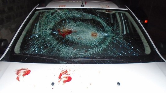 Video: se creyó un "hombre lobo", trató de comerse a dos policías y destrozó un patrullero