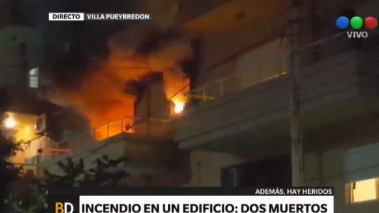 Incendio en un edificio de Villa Pueyrredón: un muerto y heridos graves