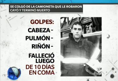 Murió intentando recuperar su camioneta