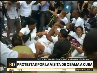 Incidentes en La Habana en una marcha de las Damas de Blanco