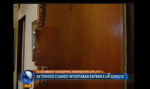 Detenidos cuando intentaban entrar a un edificio en Caballito