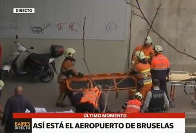 El momento de la explosión en el aeropuerto de Bruselas