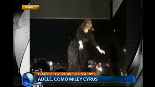 Adele, como Miley Cyrus