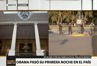 Obama pasó su primera noche en el país