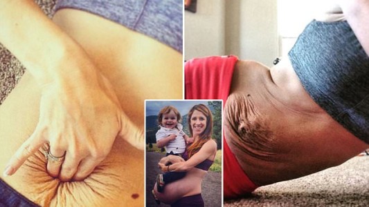 Derribando mitos: Una deportista decidió mostrar su vientre luego de dar a luz