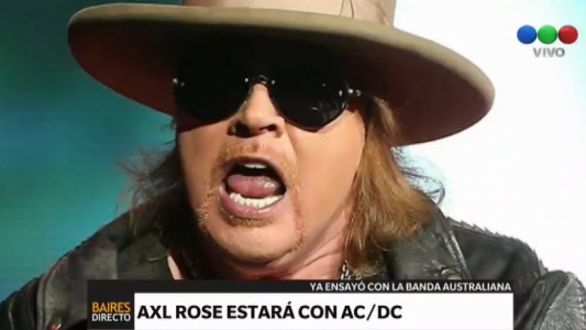 Axl Rose sustituiría a Brian Johnson de AC/DC