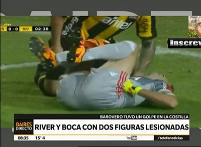 River y Boca con dos figuras lesionadas