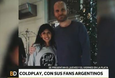 Coldplay, con sus fans argentinos