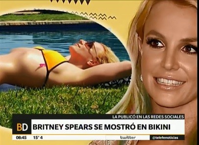 Britney Spears se mostró en bikini