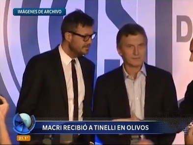 Macri recibió a Tinelli en Olivos