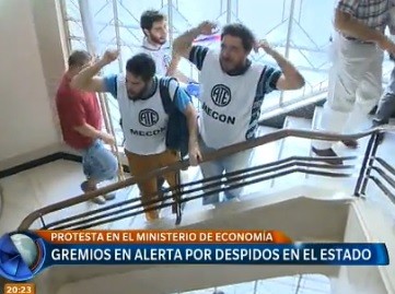 Gremios en alerta por despidos en el Estado