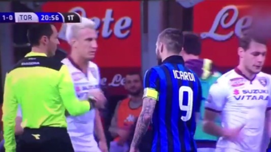 El particular gesto de Maxi López al cruzarse con Mauro Icardi