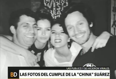 La China Suárez festejó su cumpleaños junto a Vicuña también en Buenos Aires