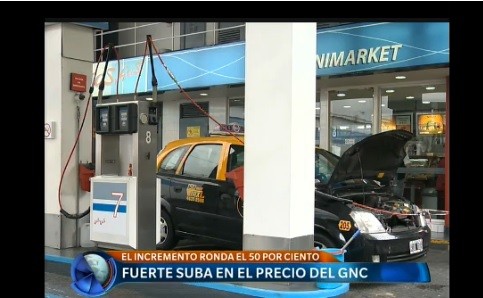 Fuerte suba en el precio del GNC