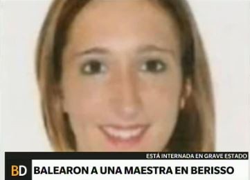 Berisso: balearon a una maestra en un intento de robo