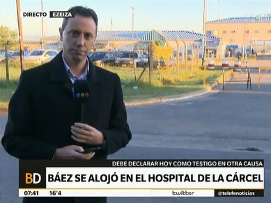 Lázaro Báez pasó la noche en el Hospital de la cárcel de Ezeiza