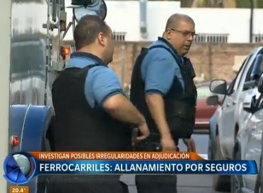 Ferrocarriles: allanamientos por seguros