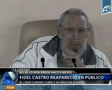 Reapareció Fidel Castro