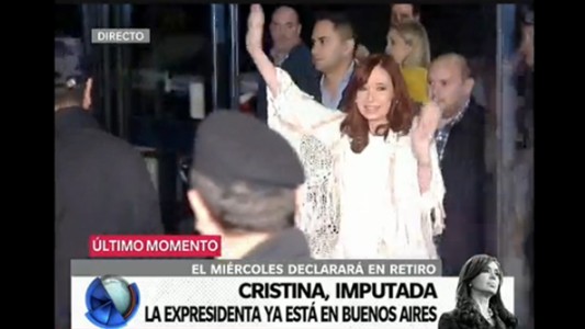 Cristina Kirchner llegó a Buenos Aires