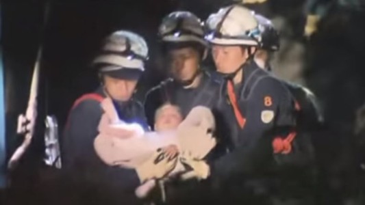 Un rescate milagroso tras el terremoto en Japón
