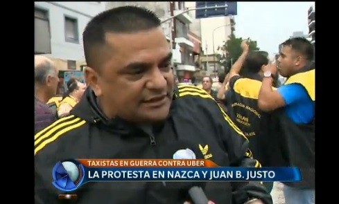 La guerra contra Uber salió a la calle, taxistas cortaron Nazca y Juan B. Justo