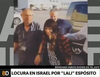 Locura en Israel por Lali Espósito