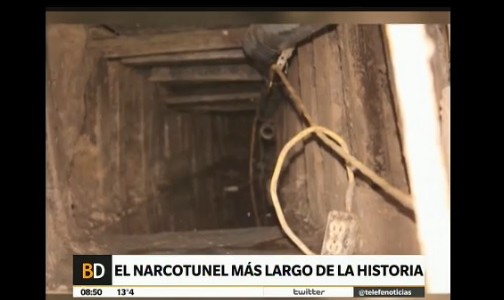 Descubren el narcotúnel más largo de la historia