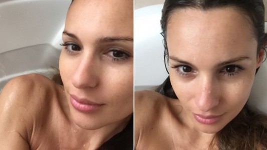 Pampita hizo estallar Twitter: foto mientras se daba un baño de espuma