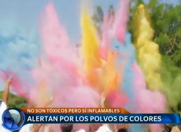 Alertan por los polvos de colores