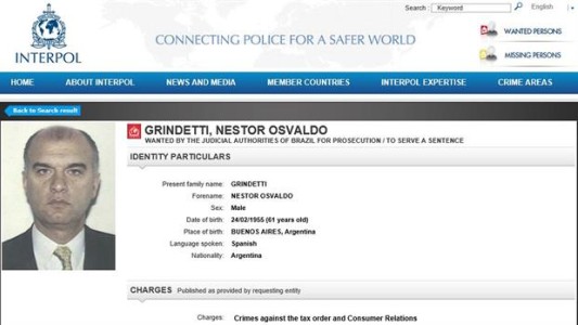 Grindetti aseguró que es "absolutamente falso" que tenga pedido de captura internacional