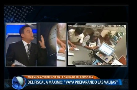 Del fiscal a Máximo: "Vaya preparando las valijas"