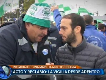 Acto de Moyano: la marcha por dentro