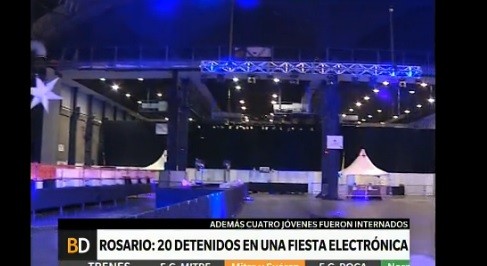 Rosario: 20 detenidos en una fiesta electrónica