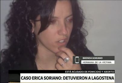 "Hubo comunicaciones que comprometen bastante a Lagostena", dijo la hermana de Erica Soriano