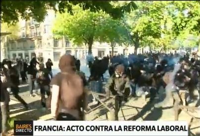 Francia: acto contra la reforma laboral