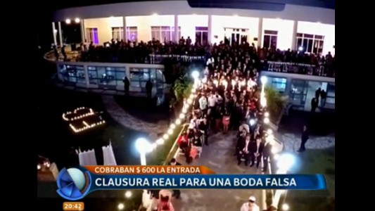 Clausura real para una boda falsa