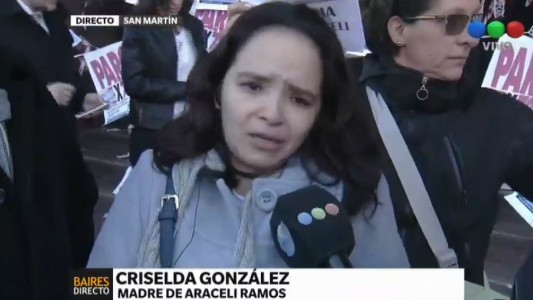 "Dudo que pueda mirar a la cara al asesino de mi hija", dijo la mamá de Araceli Ramos