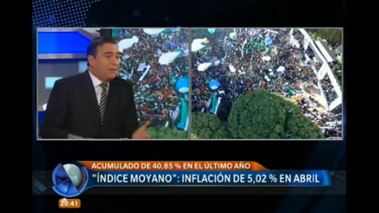 "Índice Moyano": inflación de 5,02 % en abril