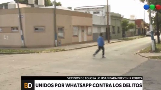 Vecinos de Tolosa se organizan contra la inseguridad con WhatsApp